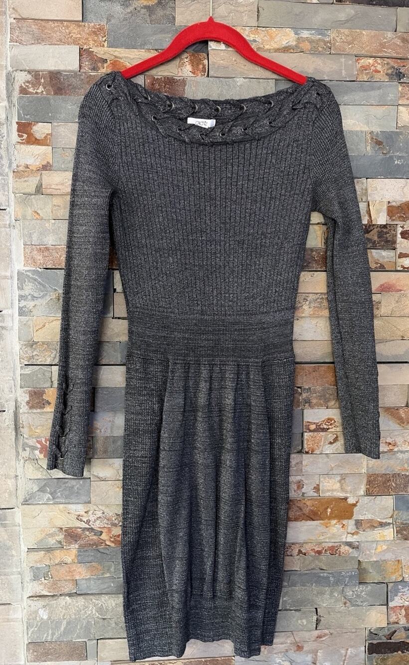 Vintage Cache Grey Knit Sz M
